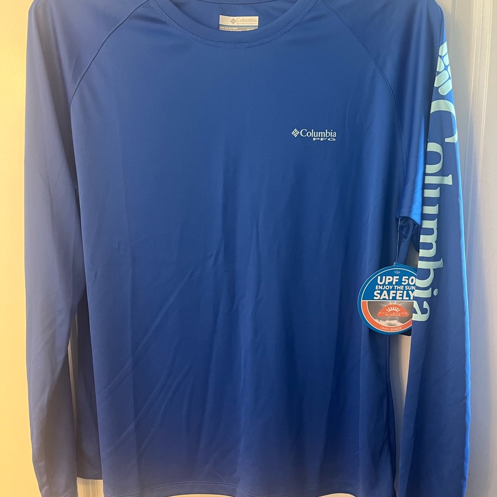 Columbia Royal Blue PFG long sleeve Shirt